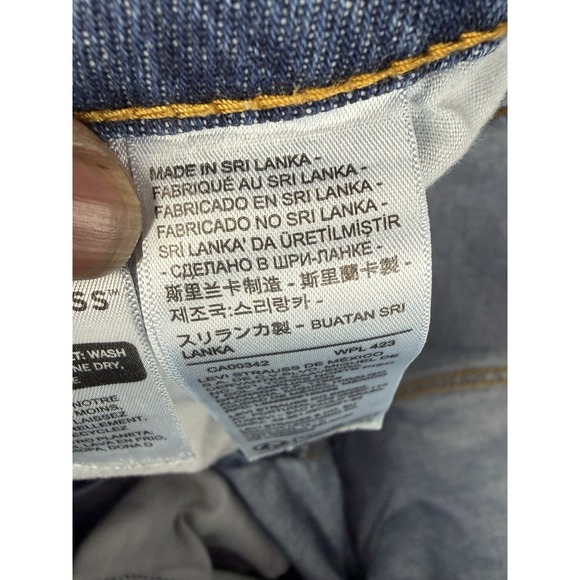 Levis Premium Womens 32 Blue Noughties Bell Low Rise Jeans Flare Wide Leg Denim - Picture 5 of 13